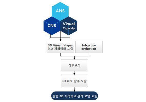 통합 3D 시각피로 평가 모델 도출을 위한 개념도