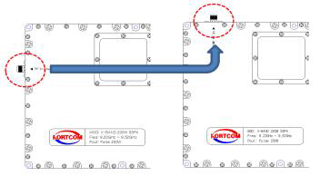 RF 입력 Connector 위치변경