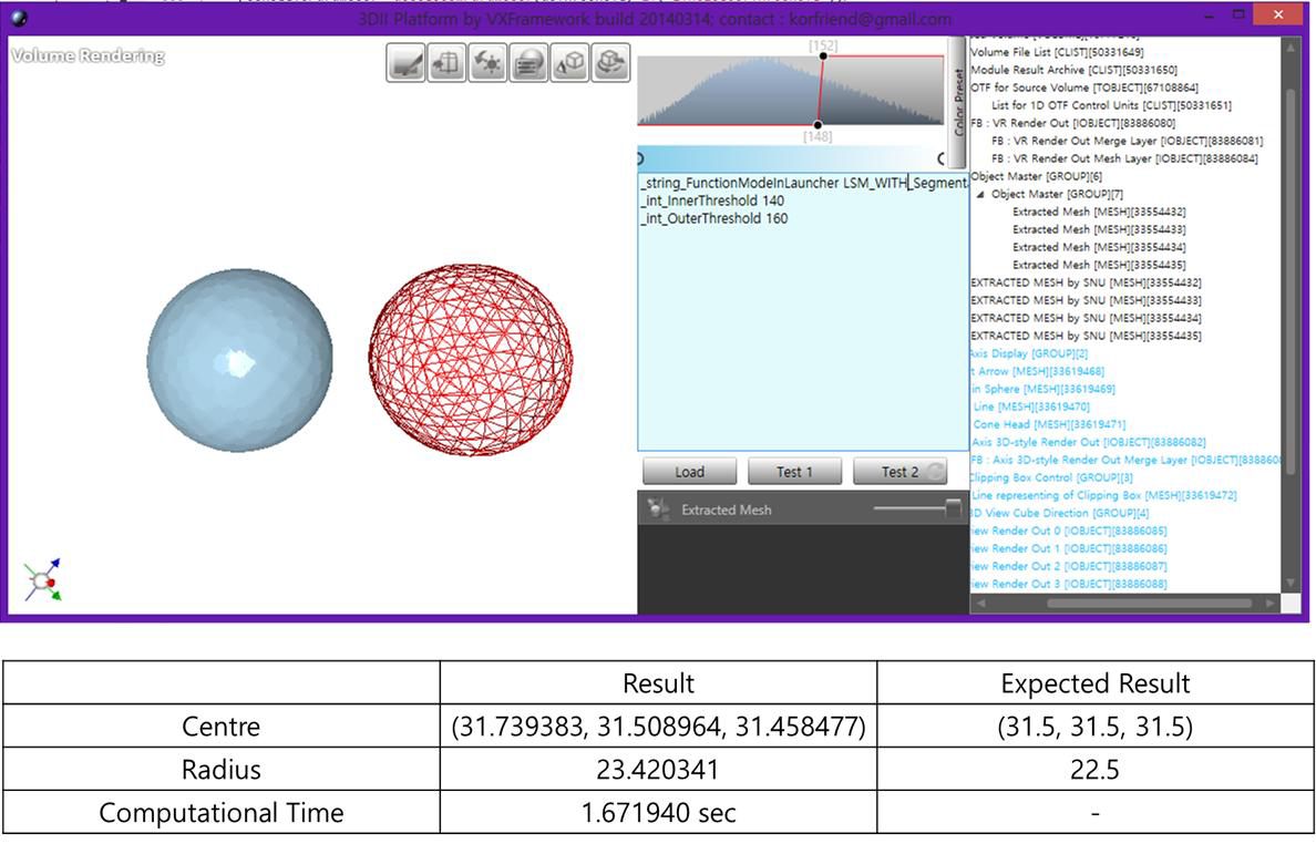 Implicit function(primitive type)이 사전에 정의 되어 있는 경우 primitive 및 mesh 추출 결과