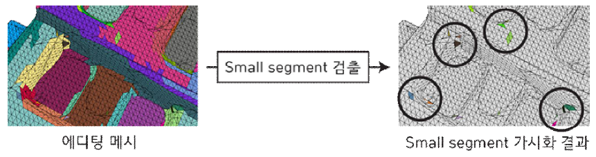 Small segment 검출 및 가시화 결과