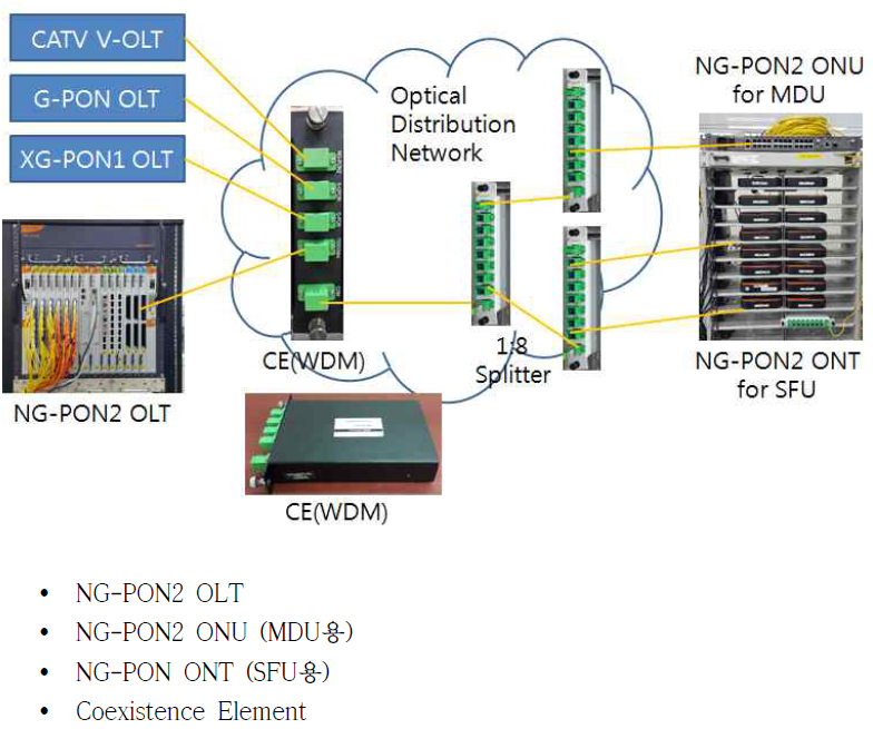 TWDM-PON 시스템 통합 구성