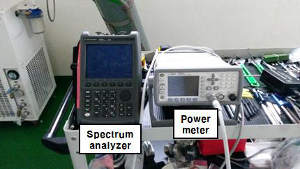 RF 테스트 결과 측정 장비 구성 사진