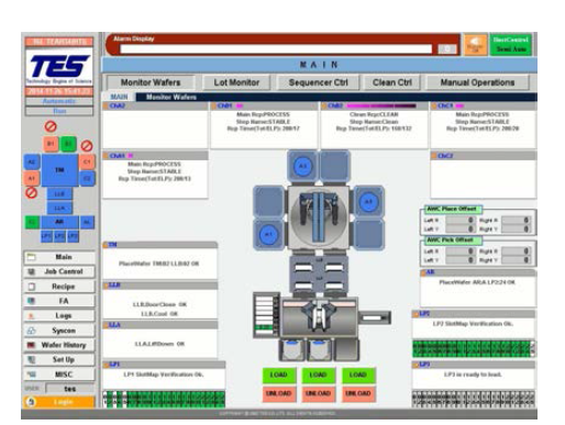 독립적 기판 이송 제어를 위한 운용 Software