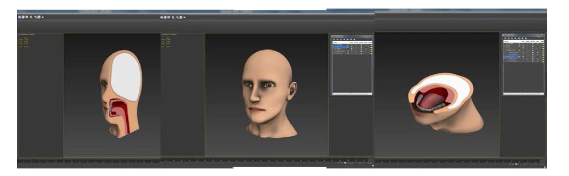 증강현실 활용 콘텐츠 제작을 위한 구강 구조 및 입모양 3D 모델링 개발 예시