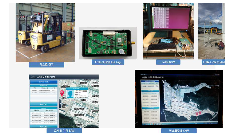 중기 관리용 LoRa기반 IoT 플랫폼 및 응용솔루션 현장 테스트