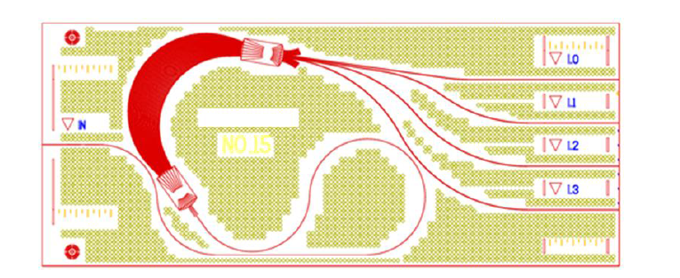 AWG chip layout