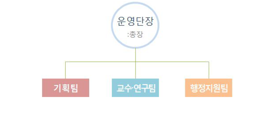 통일교육선도대학 운영조직