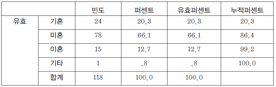 재혼자 혼인여부