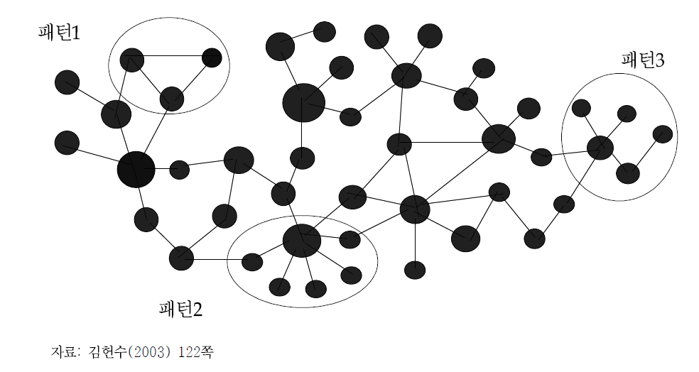 링크 분석을 통해 나타난 패턴들