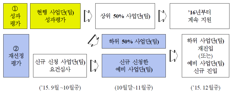 BK21플러스 사업 2015년 중간평가 추진계획 개요