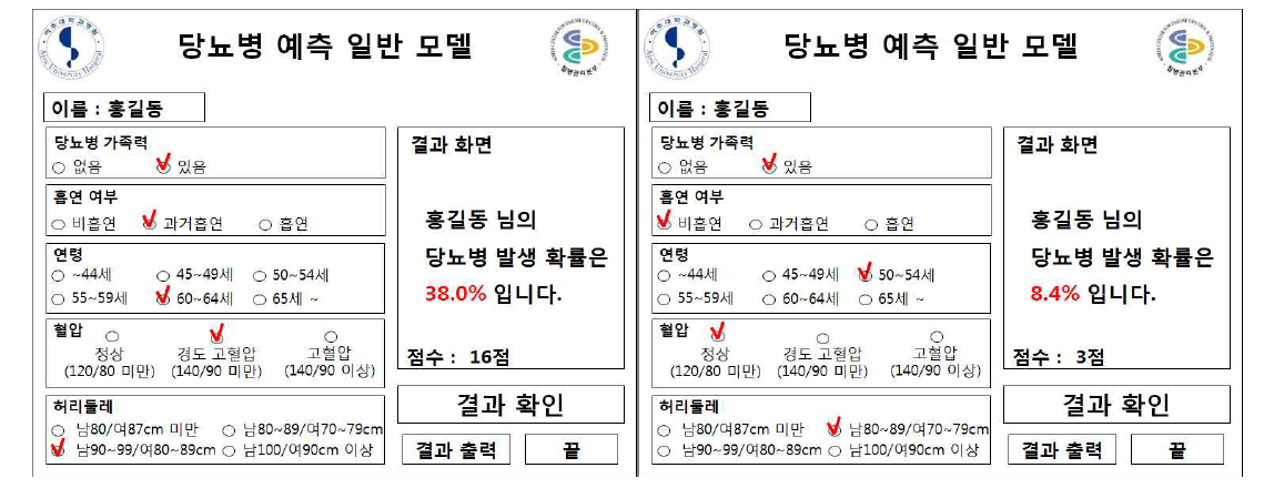 당뇨병 예측 일반 모델