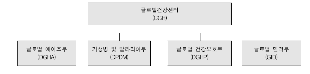 글로벌건강센터(CGH) 조직도