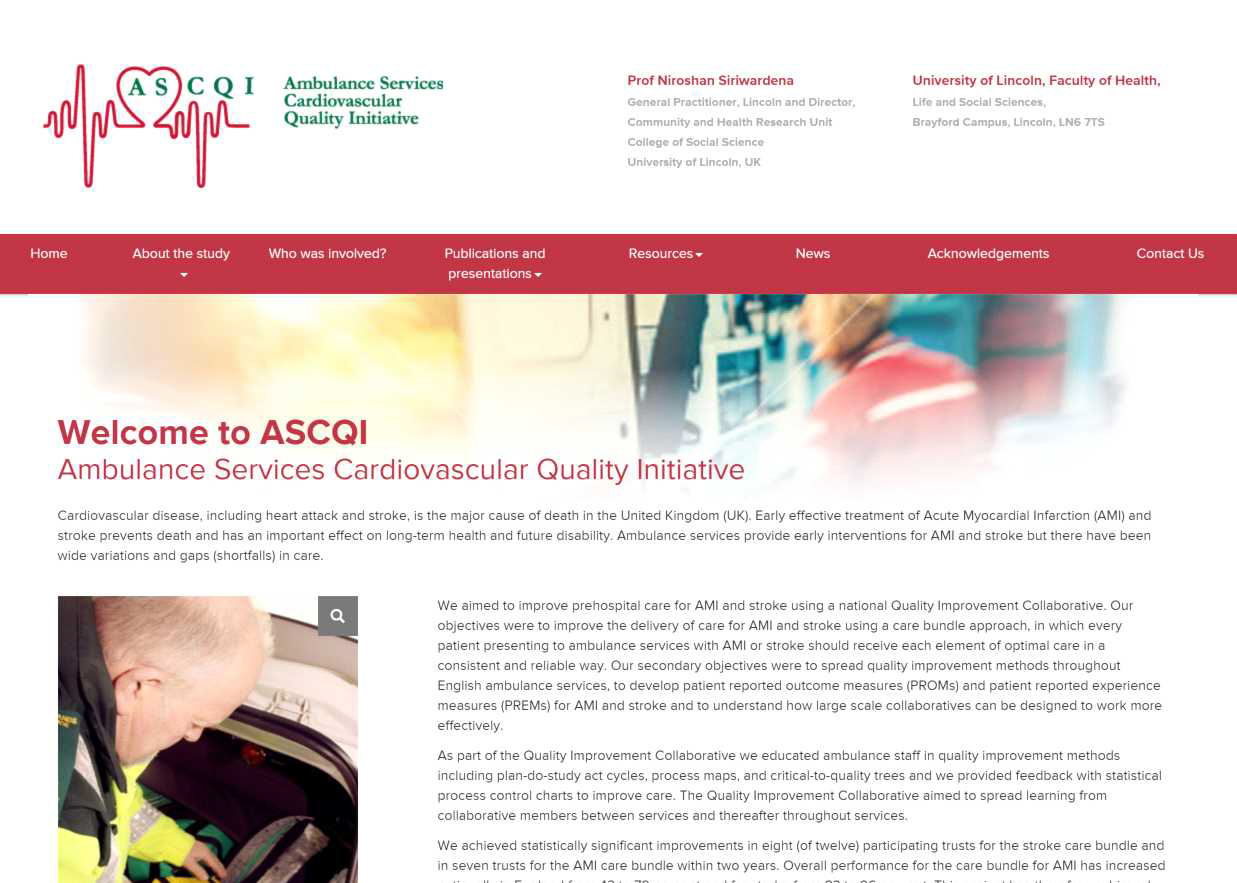 ASCQI 홈페이지 (http://ascqi.co.uk/)