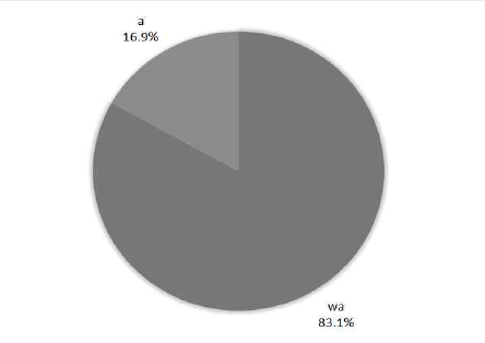 ‘효과(wa/a)’의 사용 비율