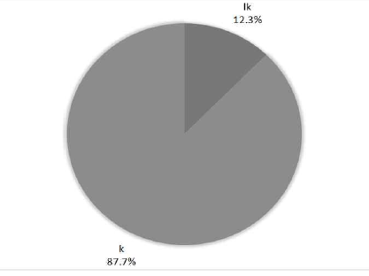 ‘흙이(lk/k)’의 사용 비율