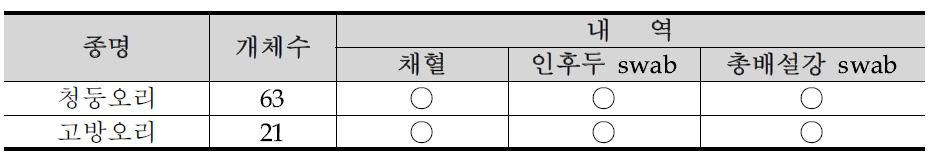 전라북도 익산시 만경강의 조류포획기록 19