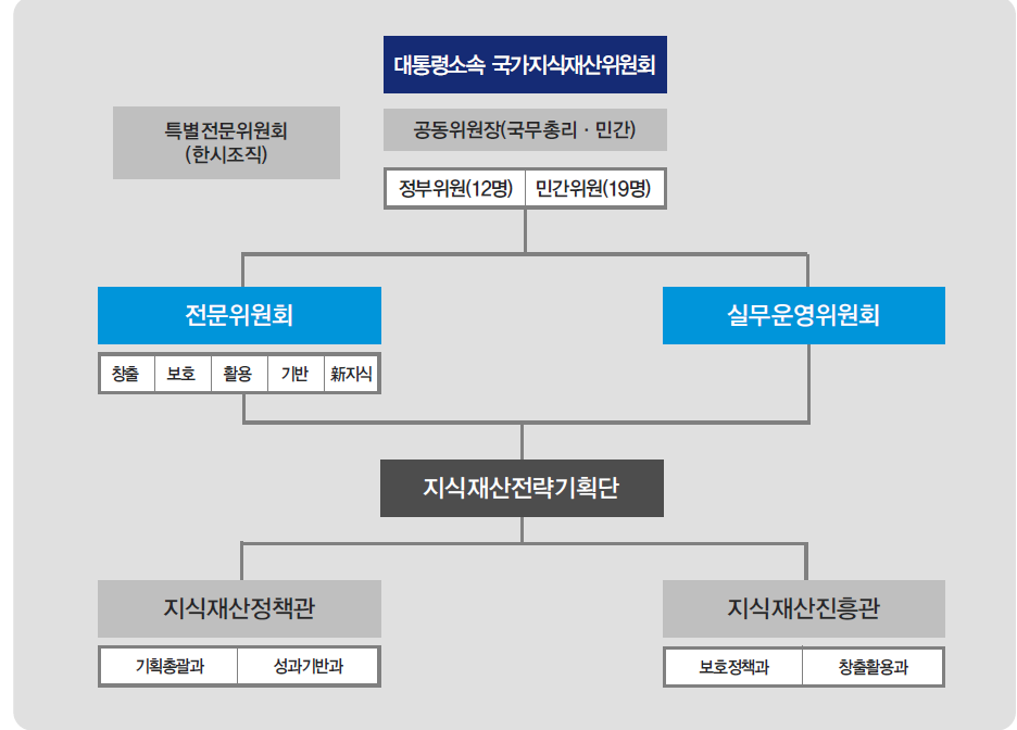 국가지식재산위원회 기구도