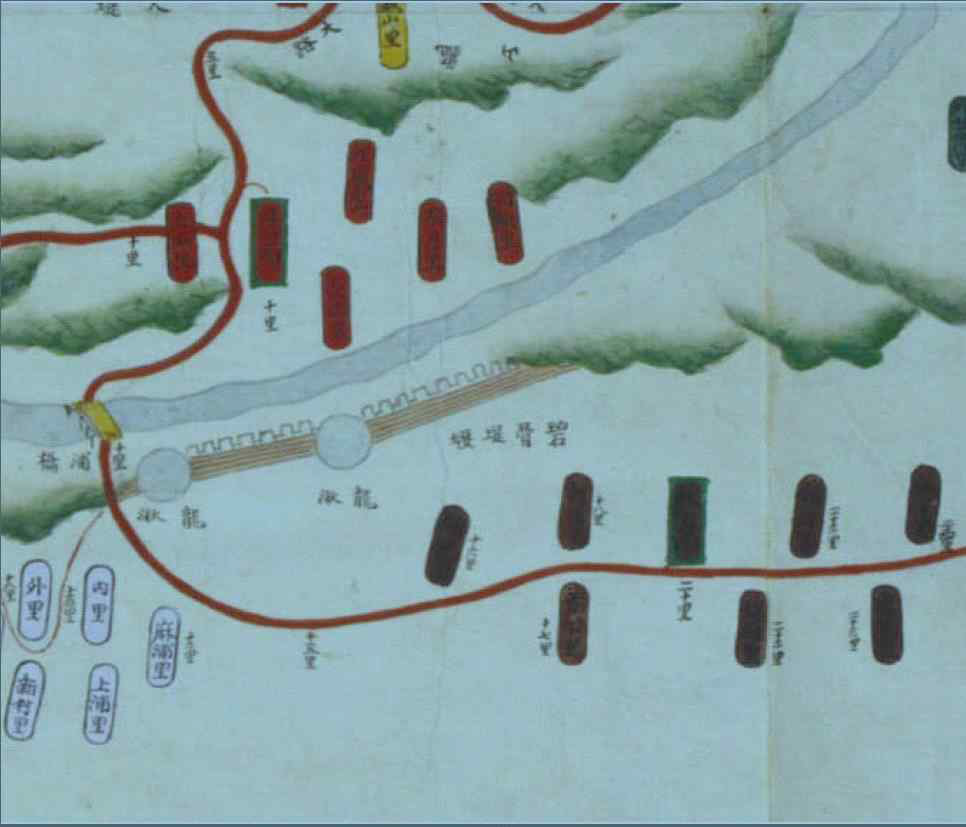 조선후기 지방지도(김제현) 1872년 제작, 벽골제언으로 표기