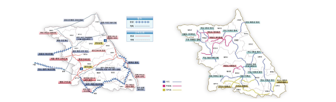강원도 기간인프라 확충
