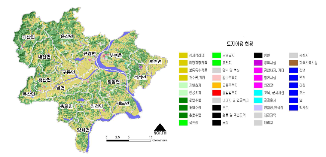 지목별 토지이용 현황도