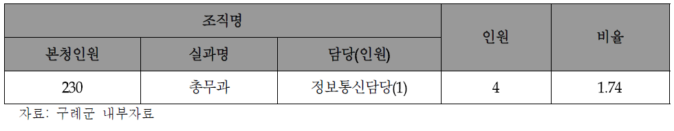 정보화 인력 현황(2015년)