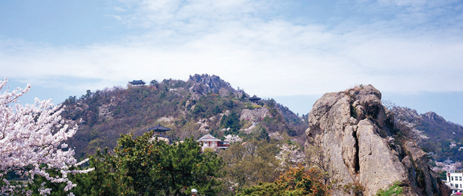 유달산의 전경