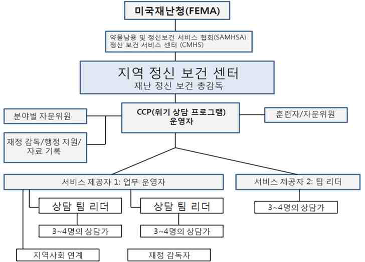 미국 재난 정신건강 지원 체계