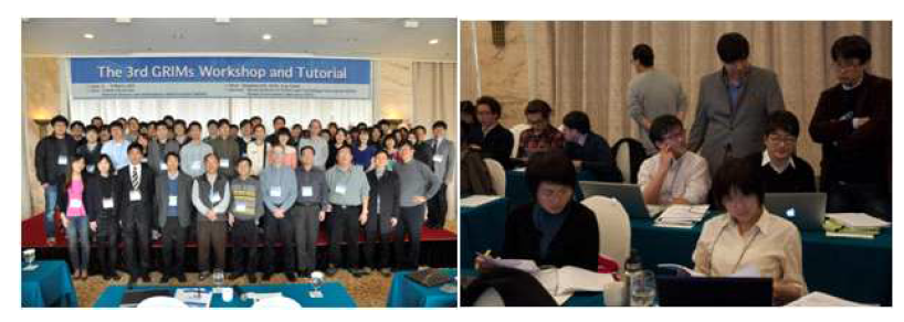 International GRIMs workshop(left) and tutorial (right)