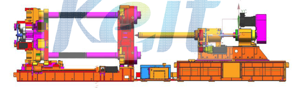 2000톤 사출 성형기 전체도