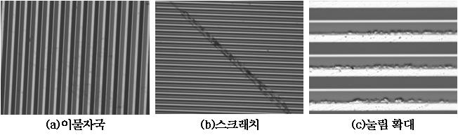 도광판 불량의 예