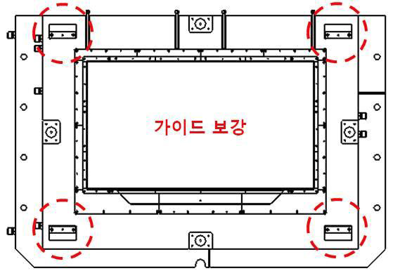 가이드 보강 블록 설치