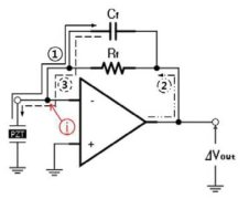 Operation of charge amplifier