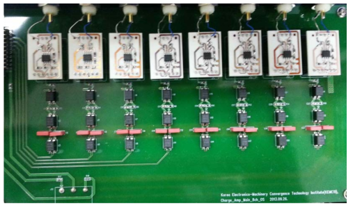 Ceramic based multi-channel charge amplifier