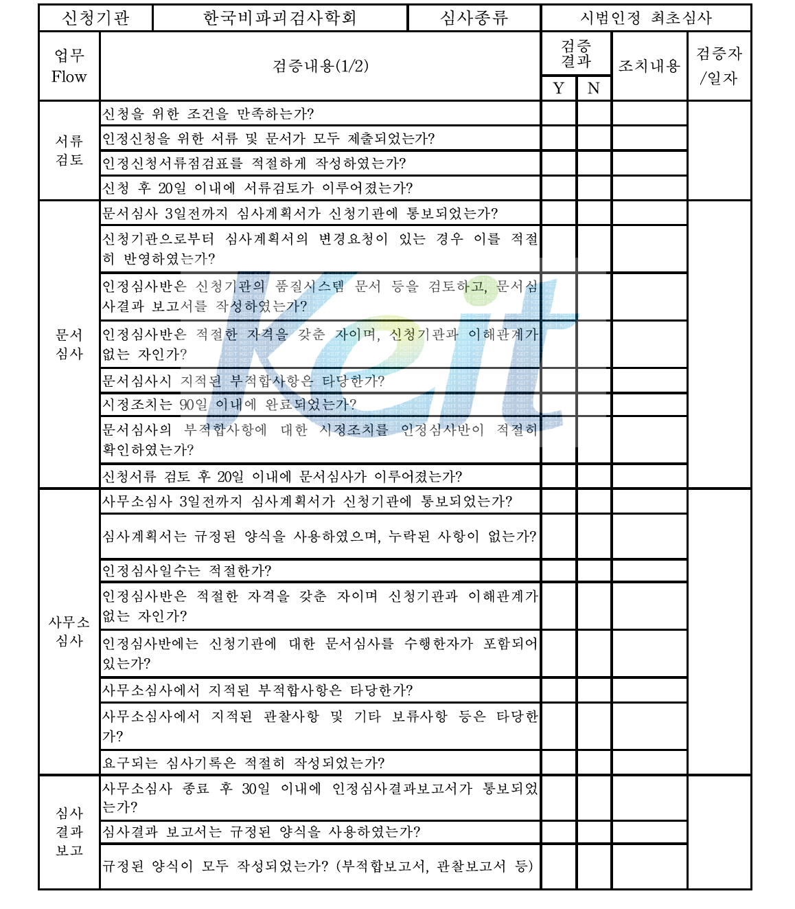 검증결과 보고서