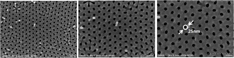 0.3M Sulfuric acid, 25V/ -6oC, FE-SEM Bottom image