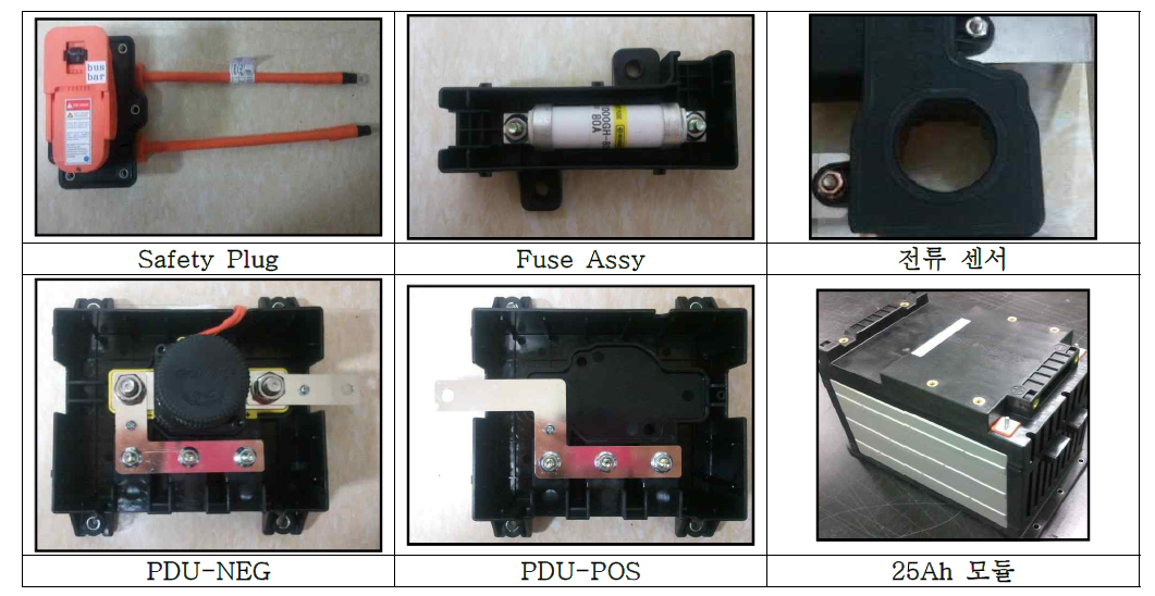 주요 전장부품 시제품