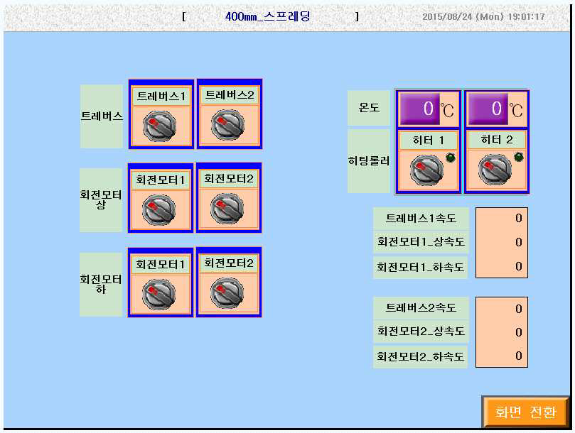 Operation Panel의 400mm 스프레딩 파트