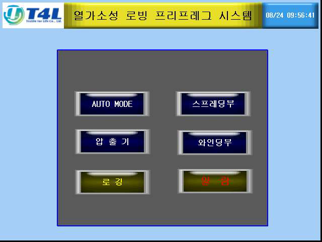 Operation Panel의 초기화면