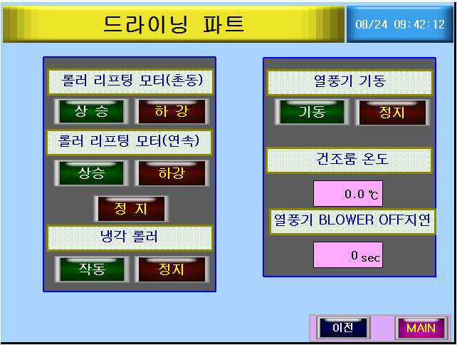 Operation Panel의 드라이닝 파트