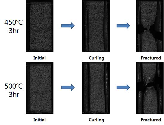 Curling 현상 관찰