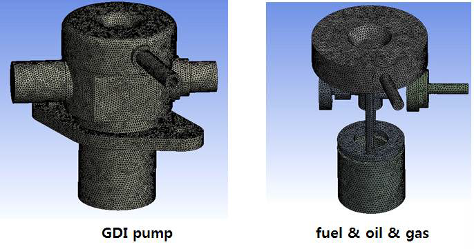 4차년도 해석 GDI 펌프 해석 격자