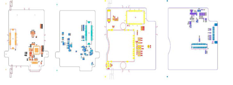 SUB PCB 부품 배치도