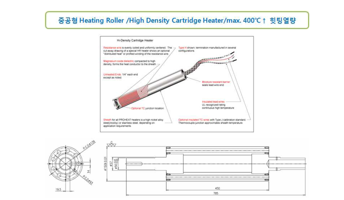 중공형 Heating Roller