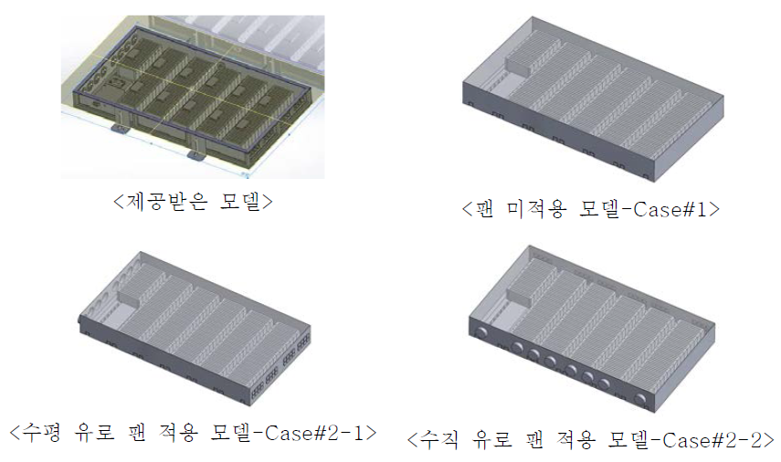 배터리열 해석 및 FAN 적용 팩 모델