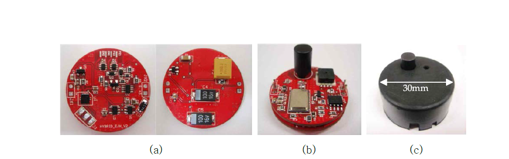 통합형 자가발전형 무선 온도/압력센서 회로부(2차품)