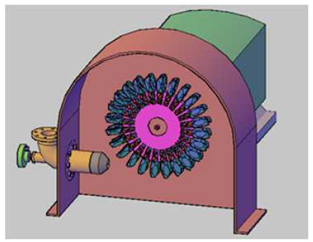 펠턴수차 3D 모델링