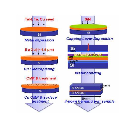 Post-Cu CMP surface treatment effect sample preparation schemes