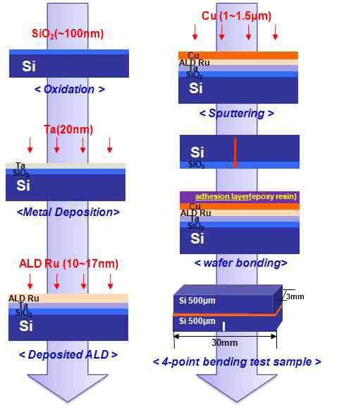 ALD Ru layer effect sample preparation schemes