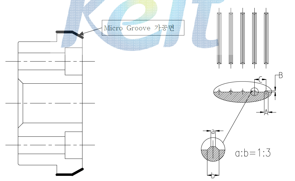 Micro Groove Seal Core 도면