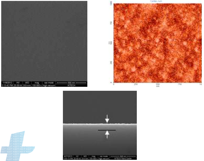 AFM and FE-SEM images taken from the surface of C-CVD grown 10-nm-thick Al2O3 layers